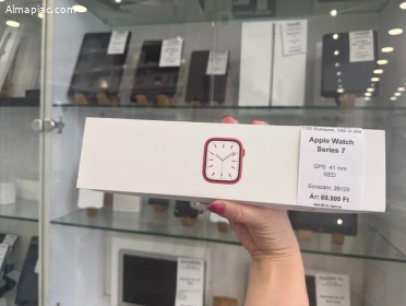 Apple Watch Series 7 41mm red akku 86% garanciával (26/26) iSzerelés
