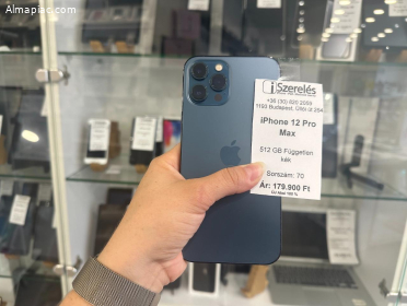 iPhone 12 Pro Max 512 GB független kék új akkuval (70) iSzerelés.hu