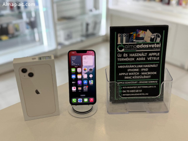 iPhone 13 128GB Független Használt/1-3 hónap gar./Akku 100%/p4468