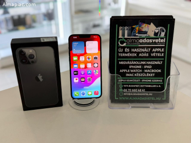 iPhone 13 Pro Max 128GB FÜggetlen Újszerű/1-3 hónap gar./Akku 82%/p448