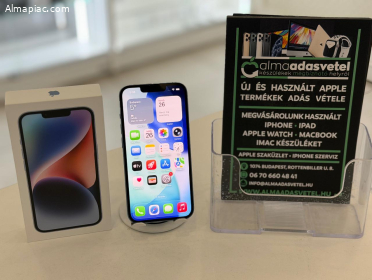iPhone 14 128GB Független Újszerű/1 hónap gar./Akku 83%p4703