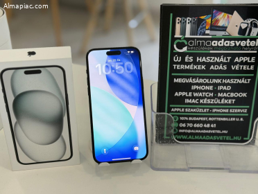 iPhone 15 Plus 256GB Független Újszerű/1-3 hónap gar./Akku 86%/p4697