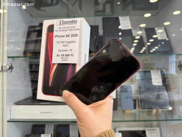 iPhone SE 2020 128 GB független red új kijelző, akku 100% (78)