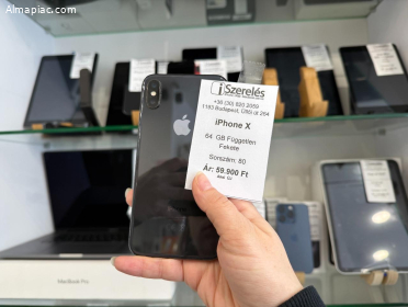 iPhone X 64GB független fekete új akkuval (80) iSzerelés.hu