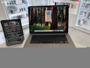 MacBook Air 15" M2 8GB/256ssd/Újszerű/1-3 hónap gar./Akku 100%/p4506