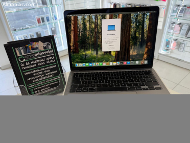 MacBook Air 2020/8GB/256ssd/i5/1-3 hónap gar./Akku 88%/p4512