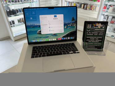 MacBook Air M3 15" 8GB/256ssd/ Újszerű/1-3 hónap gar./Akku 98%/p4842